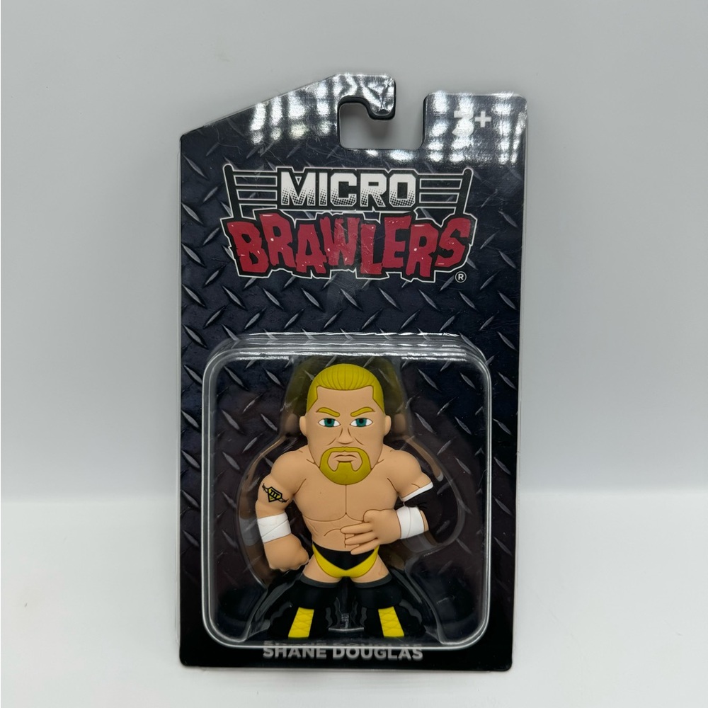 NEW! Micro Brawlers Pro Wrestling Tees Shane Douglas Collectible Figure NIB
